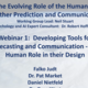 Developing Tools for Forecasting and Communication: The Human Role in their Design