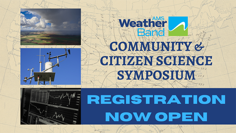 AMS Weather Band Community & Citizen Science Symposium - registration now open