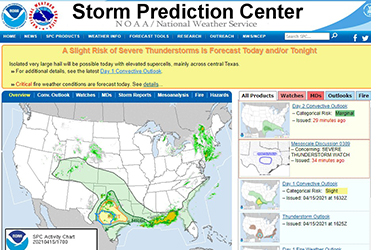 Storm Prediction Center Maps, Graphics, and Data Page