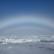 Fogbow over Pack Ice