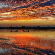 Reflection of Burning Sky